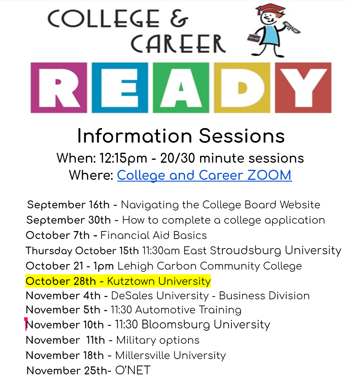 college and career flyer